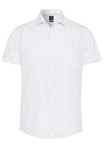 Hatico Kurzarmhemd Businesshemd Freizeithemd Modern Fit Weiß/Creme