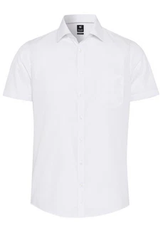 Hatico Kurzarmhemd Businesshemd Freizeithemd Modern Fit Weiß/Creme