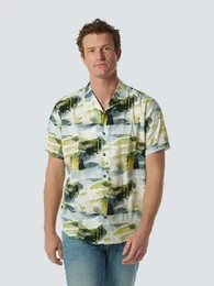 Kurzarmhemd mit Print - Hemd kurzarm -Resort Collar Allover Printed