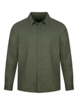 riverso Langarmhemd Hemd Herren RIVFabio Regular Fit Dunkelgrün/Khaki/Grün