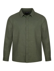 riverso Langarmhemd Hemd Herren RIVFabio Regular Fit Dunkelgrün/Khaki/Grün