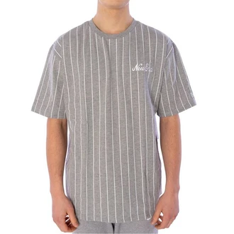 New Era T-Shirt Oversized Pinstripe