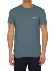 iriedaily T-Shirt Iriedaily Chestflag grau/wei
