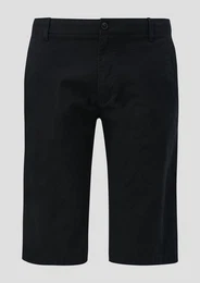 Bermudas Bermuda-Hose aus Baumwoll-Stretch mit Knopfverschluss
