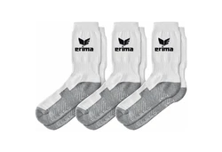 Erima Sportsocken 3-Pack Grau/Rot/Weiß