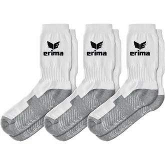 Erima Sportsocken 3-Pack Grau/Rot/Weiß