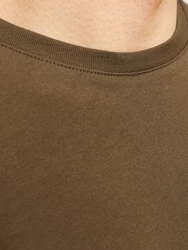 Jack & Jones T-Shirt JJEORGANIC BASIC TEE SS O-NECK Khaki/Dunkelgrün
