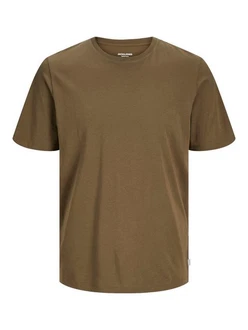 Jack & Jones T-Shirt JJEORGANIC BASIC TEE SS O-NECK Khaki/Dunkelgrün Jack & Jones T-Shirt JJEORGANIC BASIC TEE SS O-NECK Khaki/Dunkelgrün