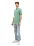 TOM TAILOR Denim T-Shirt Poloshirt Hellgrün/Grün/Türkis