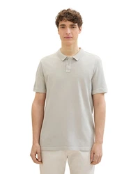 TOM TAILOR Denim T-Shirt Poloshirt Khaki/Beige
