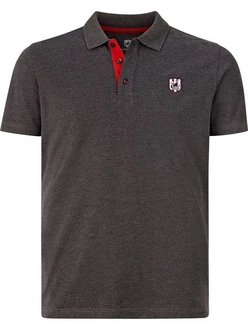 Jan Vanderstorm Poloshirt NISSE Rot/Bordeaux/Dunkelrot/Dunkelgrau