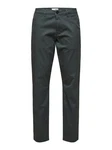 SELECTED HOMME Chinohose Miles Flex (1-tlg) Grün/Dunkelgrün/Khaki