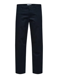 SELECTED HOMME Chinohose SLH196-STRAIGHT-NEW MILES FLEX PANT Dunkelblau/Blau