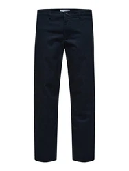 SELECTED HOMME Chinohose SLH196-STRAIGHT-NEW MILES FLEX PANT Dunkelblau/Blau