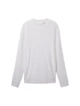 TOM TAILOR Strickpullover Grau/Silber/Weiß