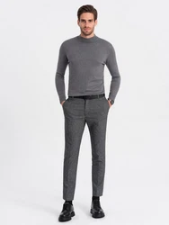 OMBRE Rollkragenpullover Dunkelgrau/Grau/Hellgrau