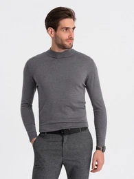 Rollkragenpullover Gestrickter halber Rollkragenpullover fr Mnner mit Viskose