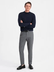 OMBRE Rollkragenpullover Dunkelblau/Blau