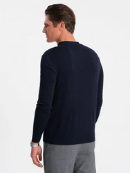 OMBRE Rollkragenpullover Dunkelblau/Blau