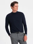 OMBRE Rollkragenpullover Dunkelblau/Blau