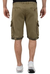 Geo Norway Shorts Kurze Cargo Hose baparento Men Khaki/Dunkelgrün/Rot/Dunkelblau