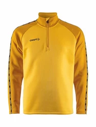 Craft Sweatshirt Squad 2.0 Half Zip Gelb/Braun