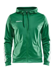 Craft Sweatshirt Pro Control Hood Jacket Grün/Neonfarben/Dunkelgrün/Dunkelrot