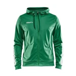 Craft Sweatshirt Pro Control Hood Jacket Grün/Neonfarben/Dunkelgrün/Dunkelrot