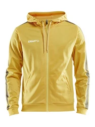 Craft Sweatshirt Pro Control Hood Jacket Braun/Gelb