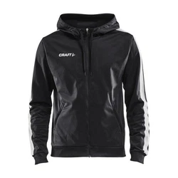 Craft Sweatshirt Pro Control Hood Jacket Schwarz/Weiß/Grau/Dunkelgrau/Dunkelrot