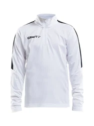 Craft Sweatshirt Progress Halfzip LS Tee Grau/Weiß