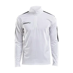Craft Sweatshirt Progress Halfzip LS Tee Grau/Weiß