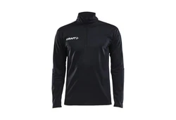 Craft Sweatshirt Progress Halfzip LS Tee Schwarz/Dunkelblau/Grau