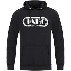 Jako Kapuzensweat Retro Grau/Dunkelblau/Schwarz/Gelb