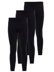 Ammann Lange Unterhose ohne Eingriff 3er Pack (Dunova) Schwarz/Dunkelblau