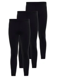 Ammann Lange Unterhose ohne Eingriff 3er Pack (Dunova) Schwarz/Dunkelblau