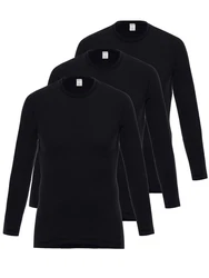 Ammann Unterziehshirt 3er Pack Shirt 1/1 Arm Function Schwarz/Dunkelblau