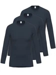 Ammann Unterziehshirt 3er Pack Shirt 1/1 Arm Function Dunkelblau