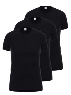 Ammann Unterziehshirt 1/2 Arm Function Dunova (3er Pack) Schwarz/Dunkelblau