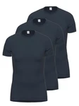Ammann Unterziehshirt 1/2 Arm Function Dunova (3er Pack) Dunkelblau/Blau