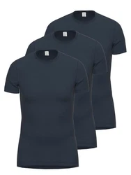 Ammann Unterziehshirt 1/2 Arm Function Dunova (3er Pack) Dunkelblau/Blau