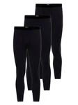 Ammann Lange Unterhose Function Dunova (3er Pack) Schwarz/Dunkelblau