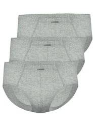 Ammann Slip 3er Pack Sport Slip Day Modern Grau/Hellgrau