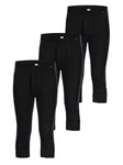 Ammann Lange Unterhose 3er Pack Day Classic Schwarz