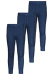 Ammann Lange Unterhose Day Classic 3er Pack Dunkelblau/Blau/Hellblau