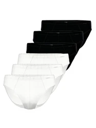 Ammann Slip Day Modern Mini 6er Pack Schwarz/Weiß