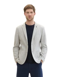 TOM TAILOR Sakko mit Eingrifftaschen Grau/Hellblau/Weiß