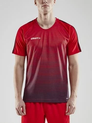 Craft T-Shirt Pro Control Stripe Jersey Dunkelrot/Rot