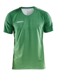 Craft T-Shirt Pro Control Stripe Jersey Neonfarben/Dunkelrot/Grün