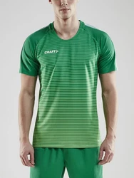 Craft T-Shirt Pro Control Stripe Jersey Neonfarben/Dunkelrot/Grün